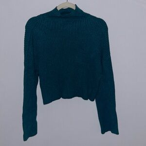 Cropped Blue/Green Sweater